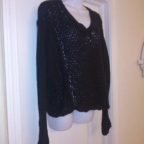 Free People Black Knit Sweater - Picture 2 of 5